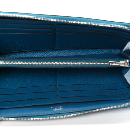 Hermes Epsom Azap Wallet Bleu Izmir 4 of 5