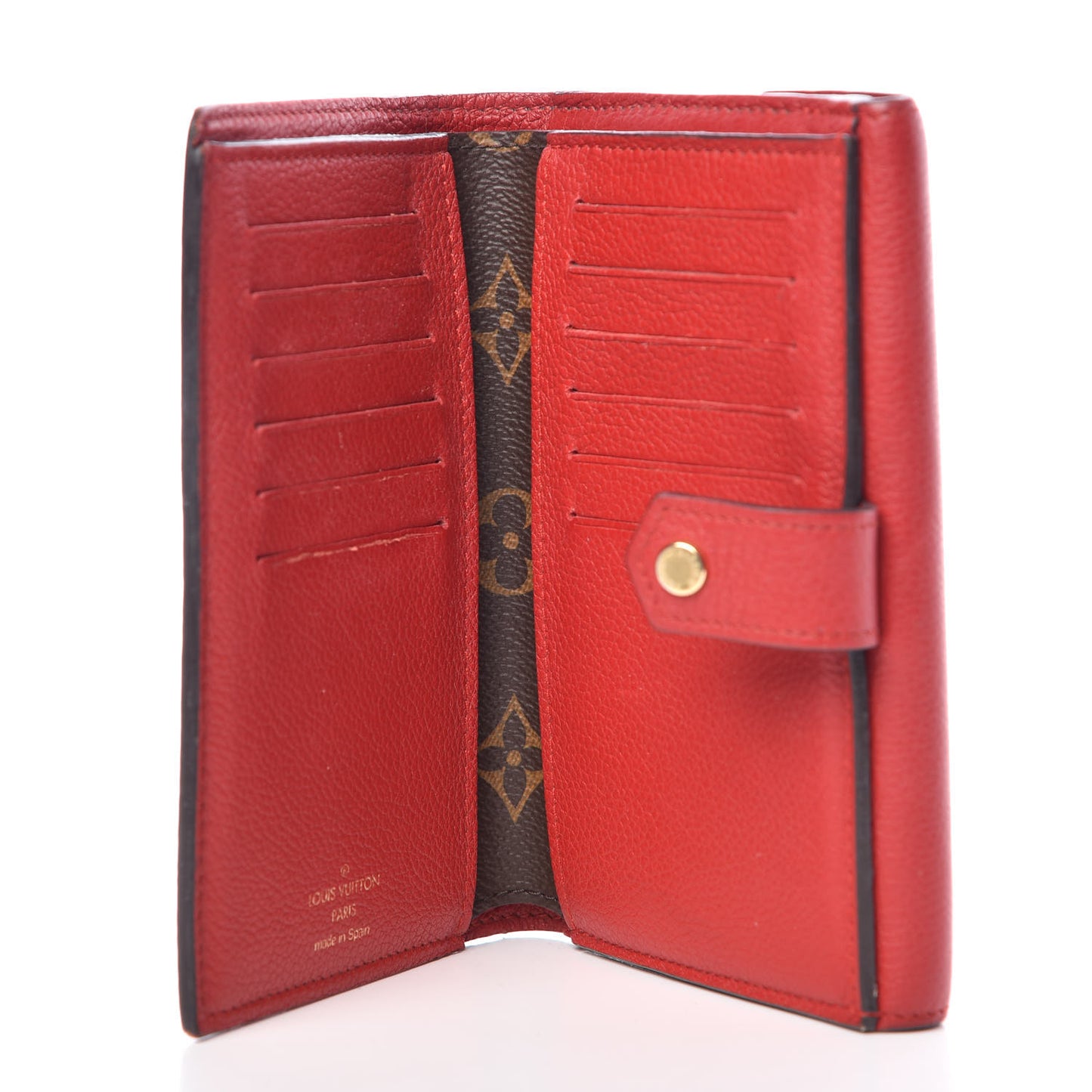 Monogram Pallas Compact Wallet Cherry