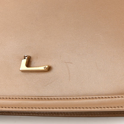 Saint Laurent Box Calfskin Monogram Medium Solferino Satchel Natural Tan 10 of 13