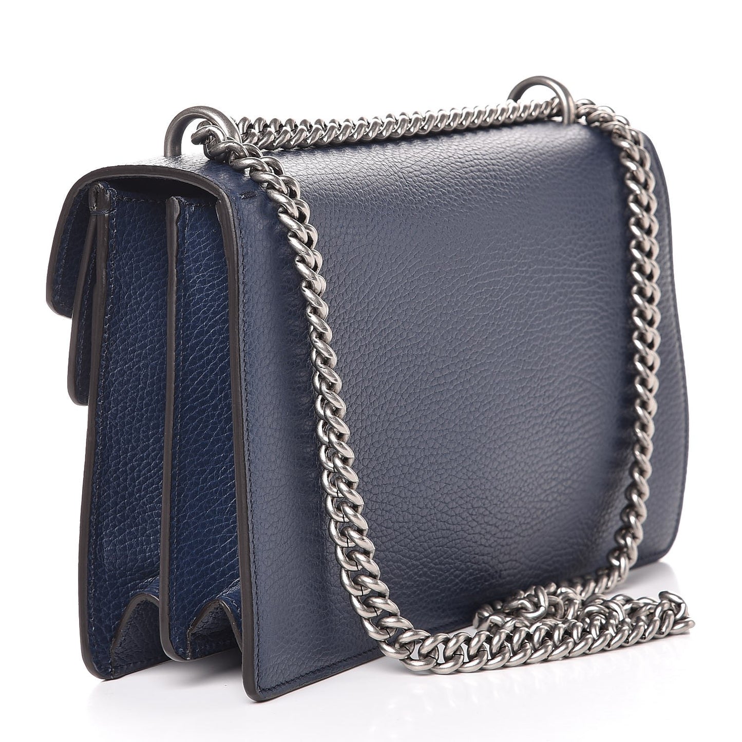 Dollar Calfskin Crystal Small Dionysus Shoulder Bag Blue Agata Montana Sapphire