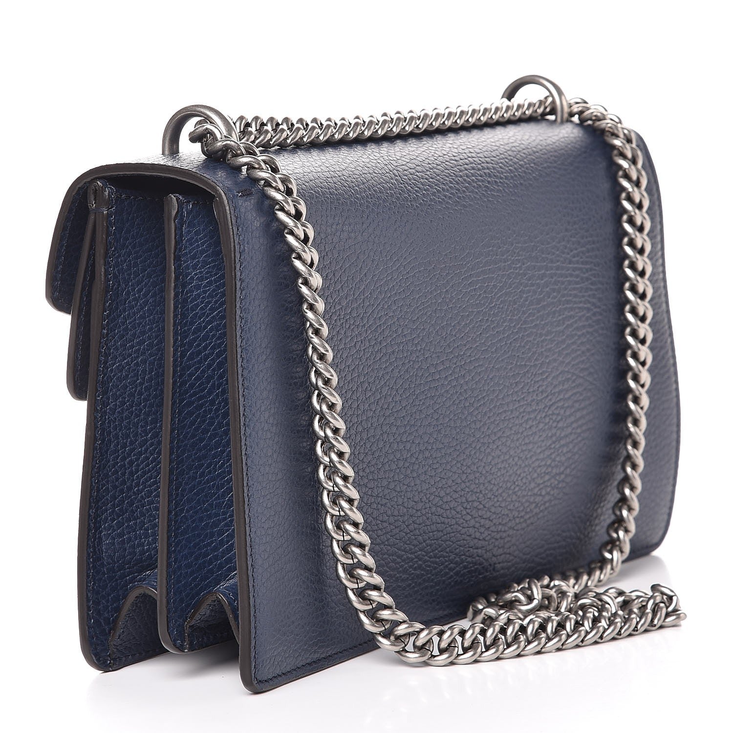 Gucci Dollar Calfskin Crystal Small Dionysus Shoulder Bag Blue Agata Montana Sapphire 4 of 7