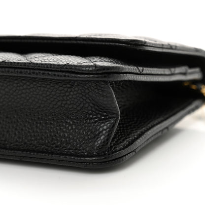 Chanel Caviar Quilted Wallet On Chain WOC Black 11 of 12
