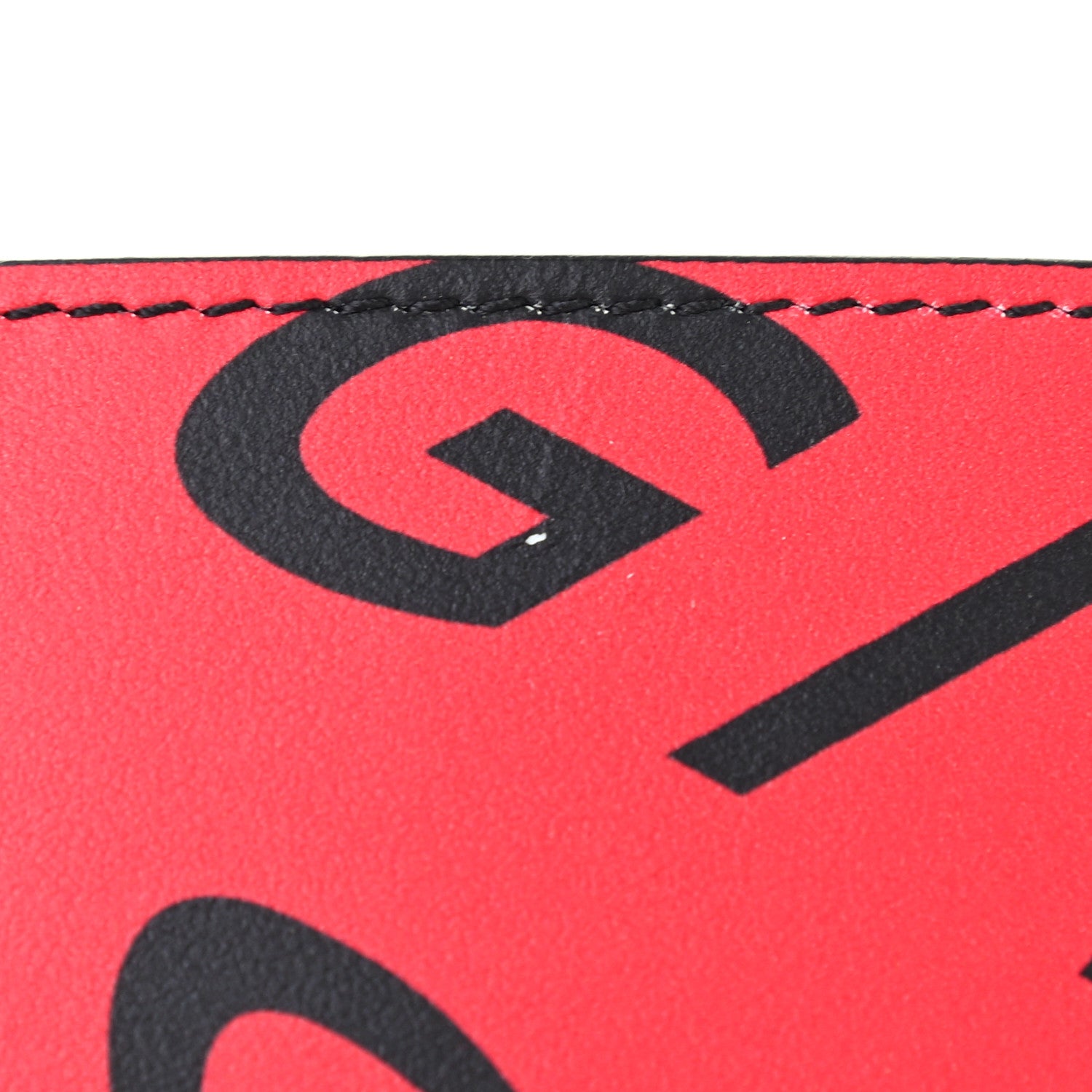 Givenchy Lambskin logo Printed Card Holder Red Black 8 of 8