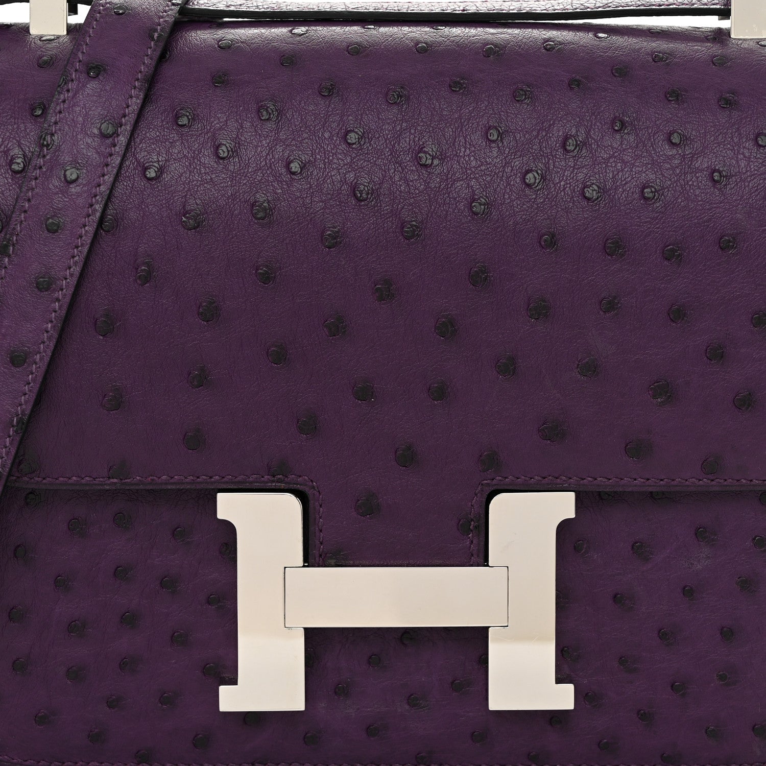 Hermes Ostrich Constance 24 Violine 8 of 11