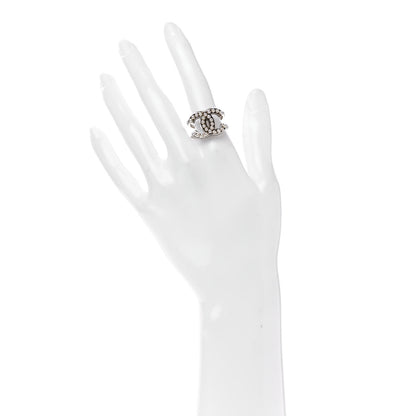 Chanel Metal Pearl CC Ring 6.5 Silver 2 of 7