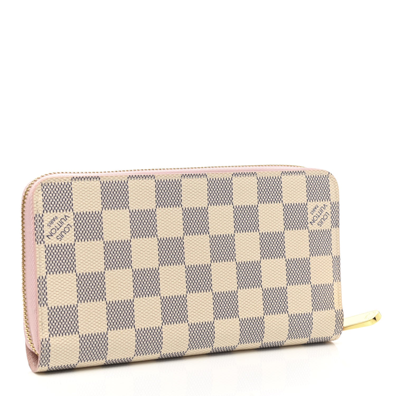Louis Vuitton Damier Azur Zippy Wallet Rose Ballerine 3 of 7