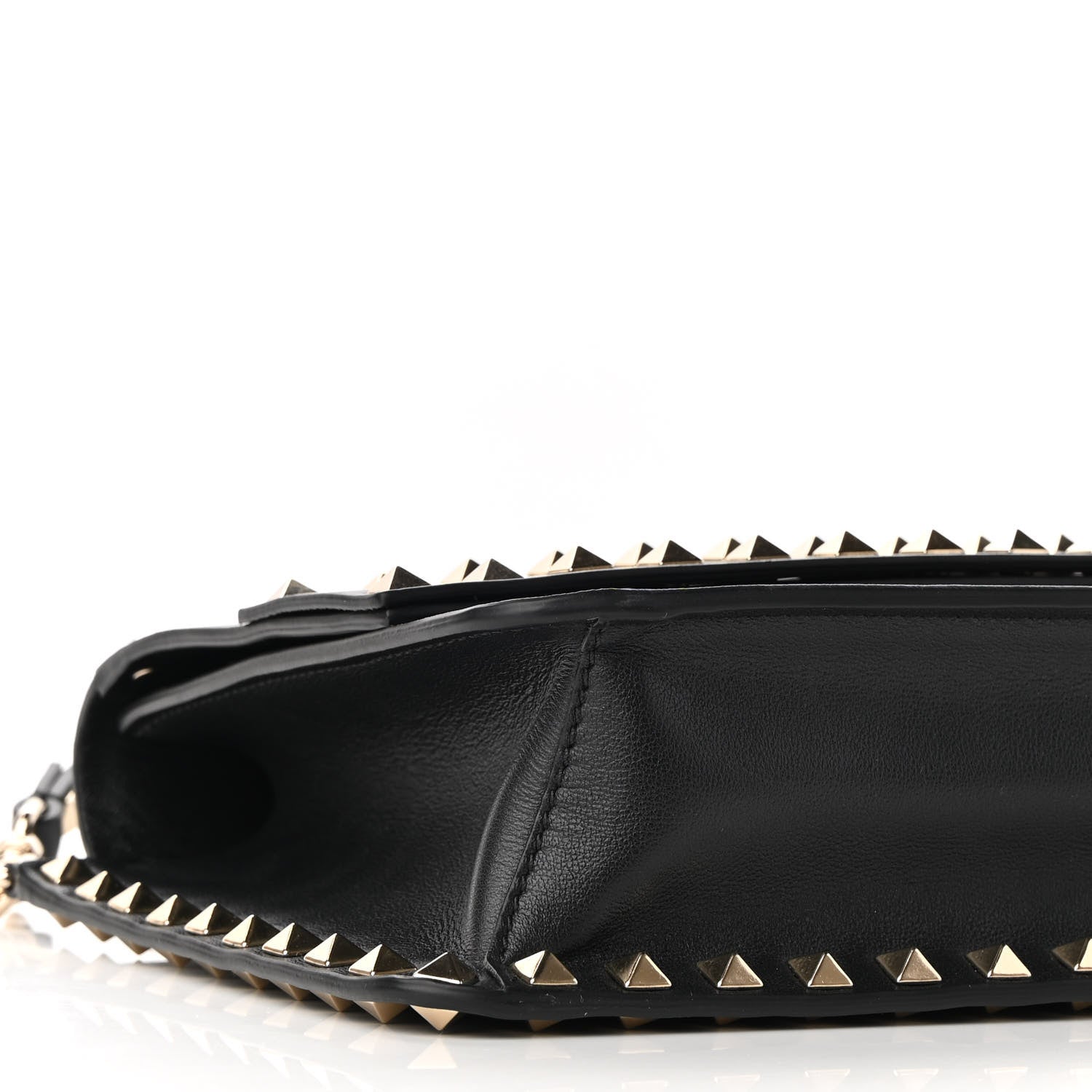 Valentino Garavani Vitello Rockstud Side Slip Crossbody Black 8 of 8