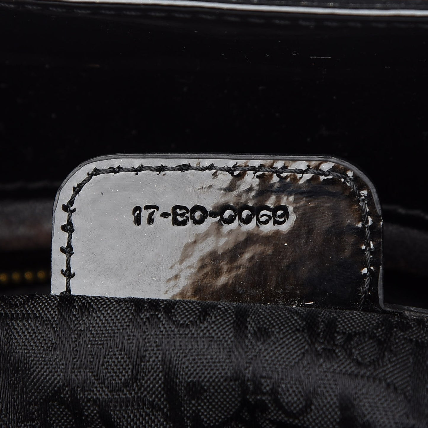 Patent Cannage Large Lady Dior Black