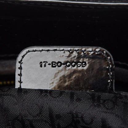 Christian Dior Patent Cannage Large Lady Dior Black 7 of 10