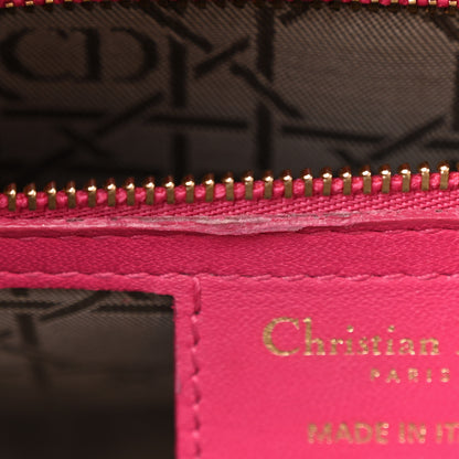 Christian Dior Lambskin Cannage Large Lady Dior Pink 13 of 23