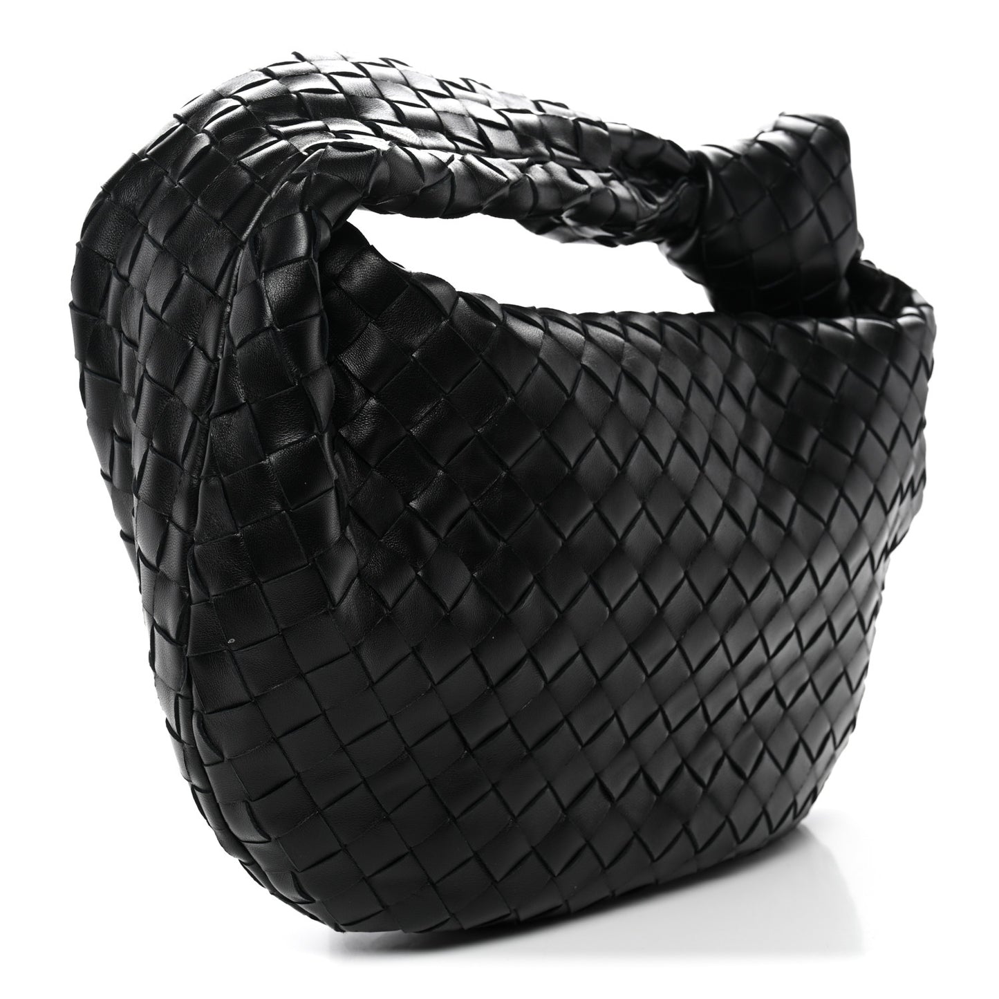 Nappa Intrecciato Teen Jodie Hobo Black