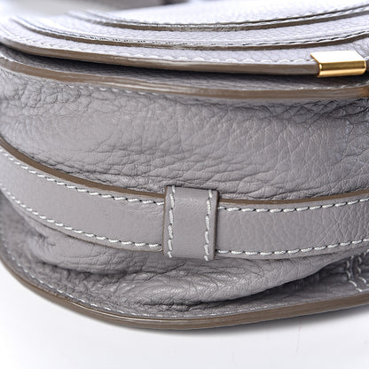 Chloe Calfskin Mini Marcie Round Crossbody Bag Cashmere Grey 9 of 10