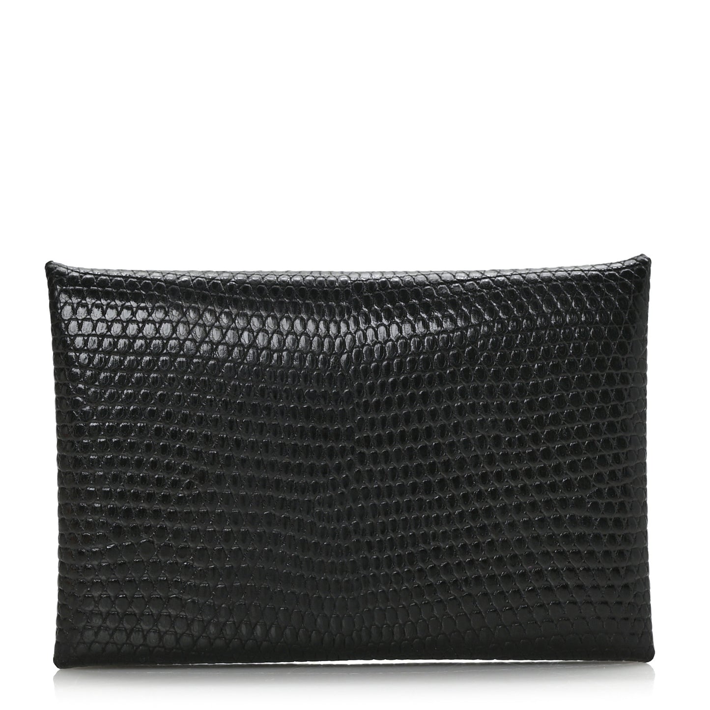 Lizard Calvi Card Case Black