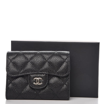 Chanel Caviar Quilted Flap Card Holder Wallet Black 8 of 8