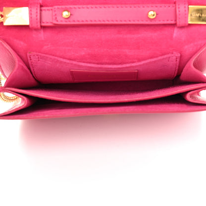 Saint Laurent Calfskin Mini Y Ligne Crossbody Pochette Bag Fuchsia 4 of 8