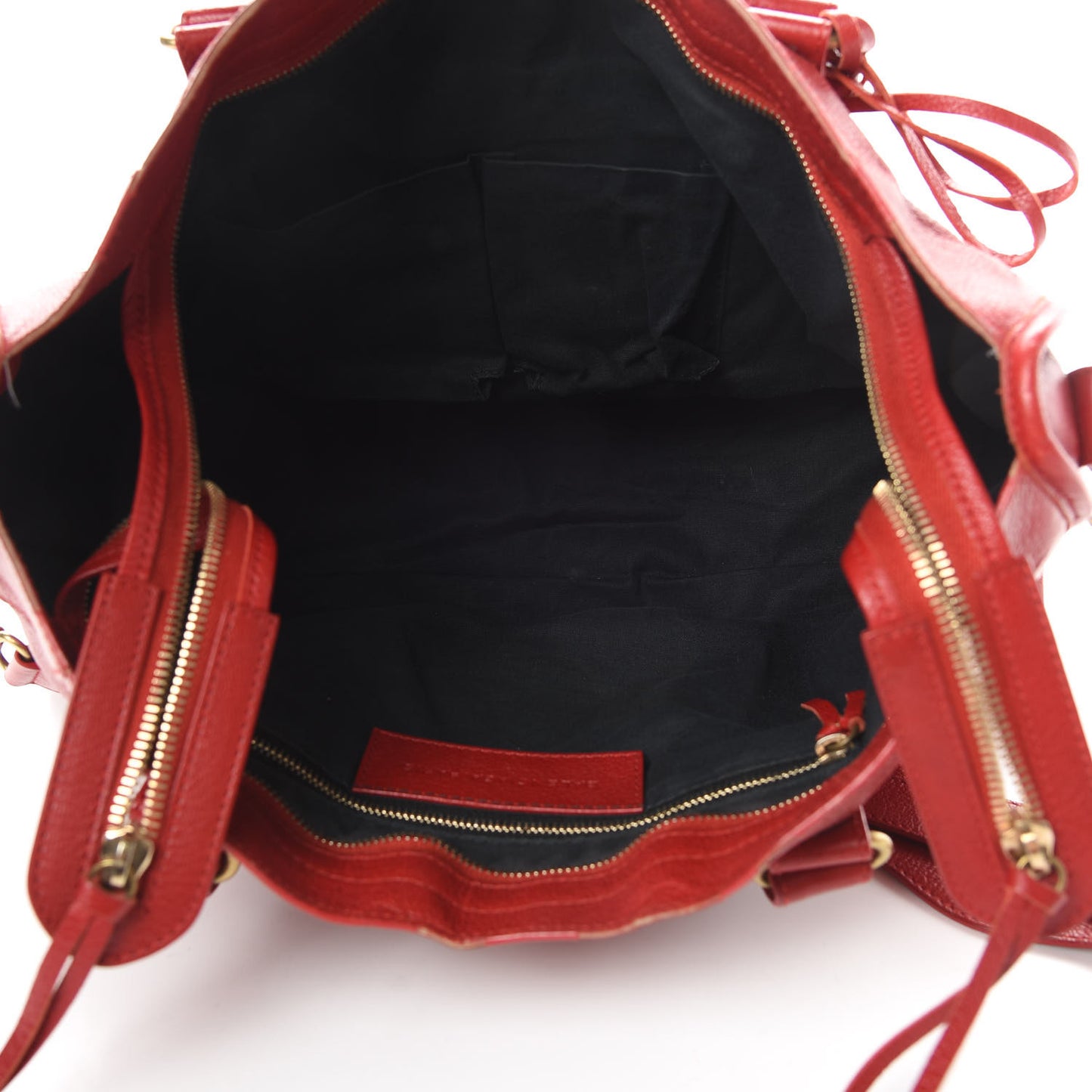Sugar Goatskin Classic Gold Hardware City Rouge Rouge Coquelicot