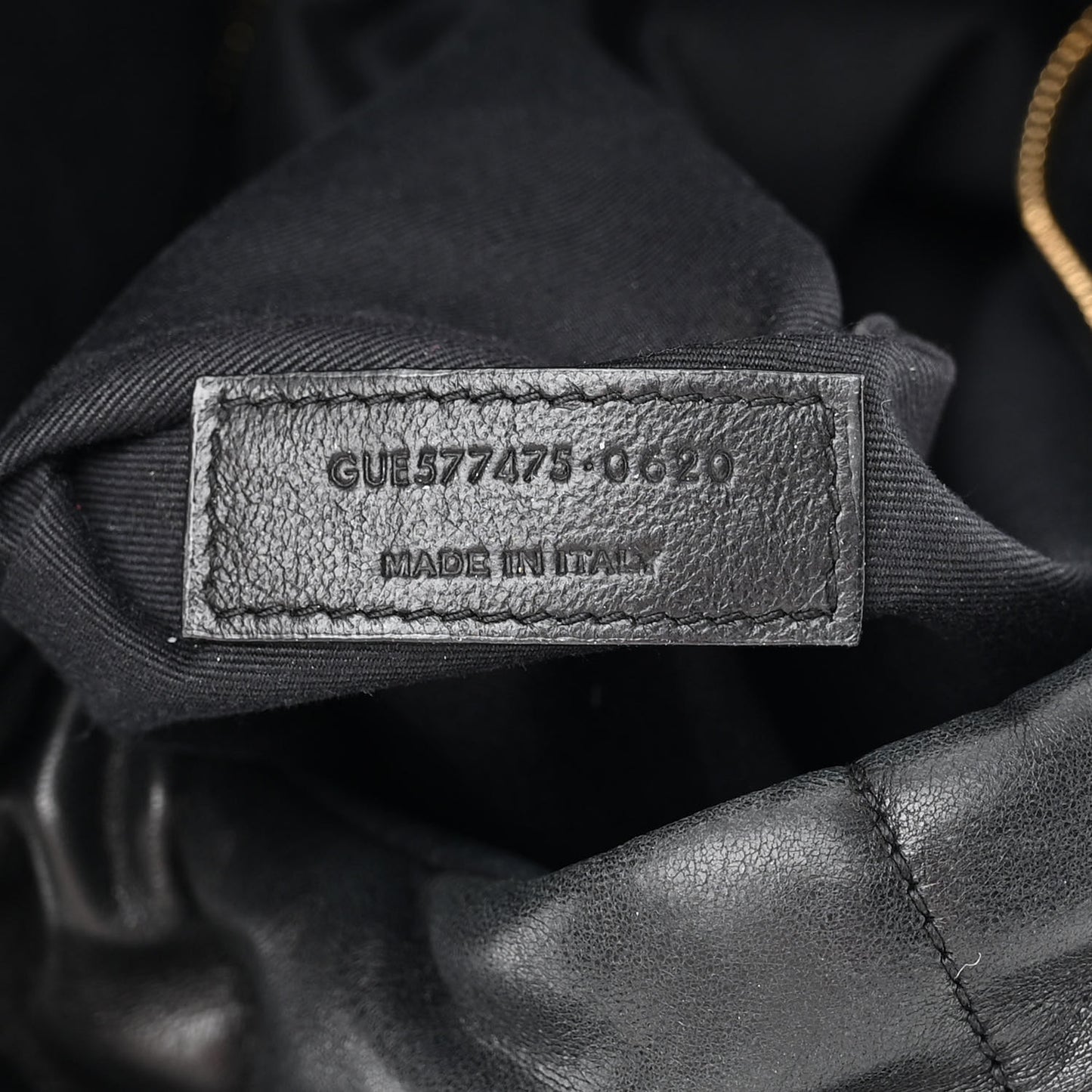Lambskin Quilted Medium Loulou Puffer Monogram Chain Satchel Black