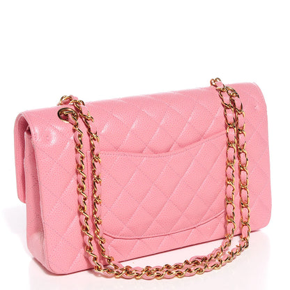 Chanel Caviar Quilted Medium Double Flap Pink 3 of 8