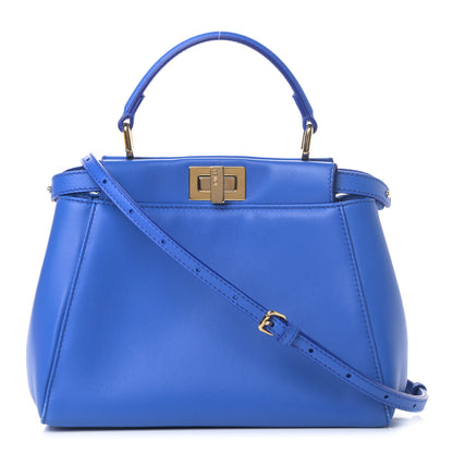 Fendi Nappa Mini Peekaboo Iconic Satchel Bleuette 1 of 9