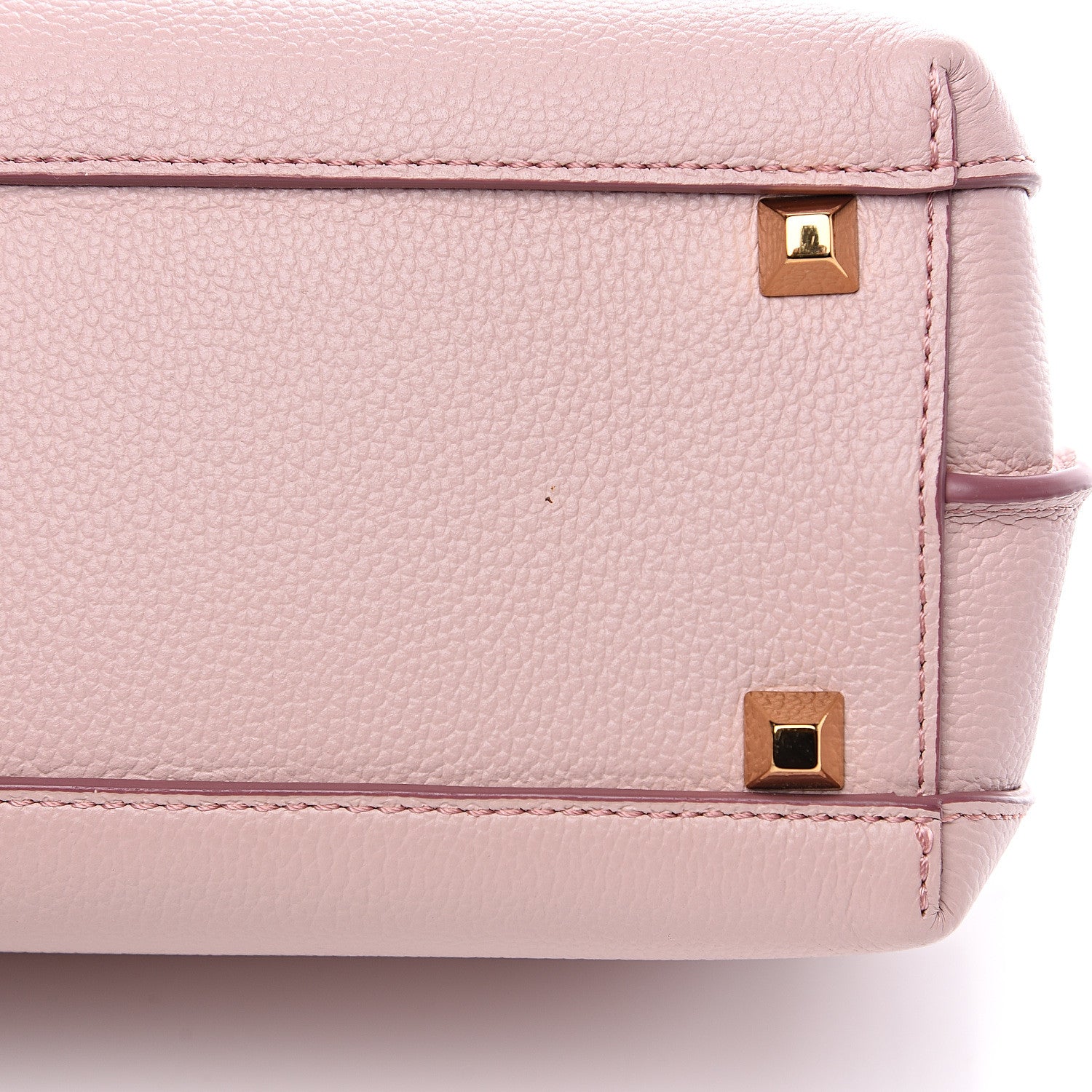 MCM Grained Calfskin Mini Milla Tote Pale Mauve 8 of 9