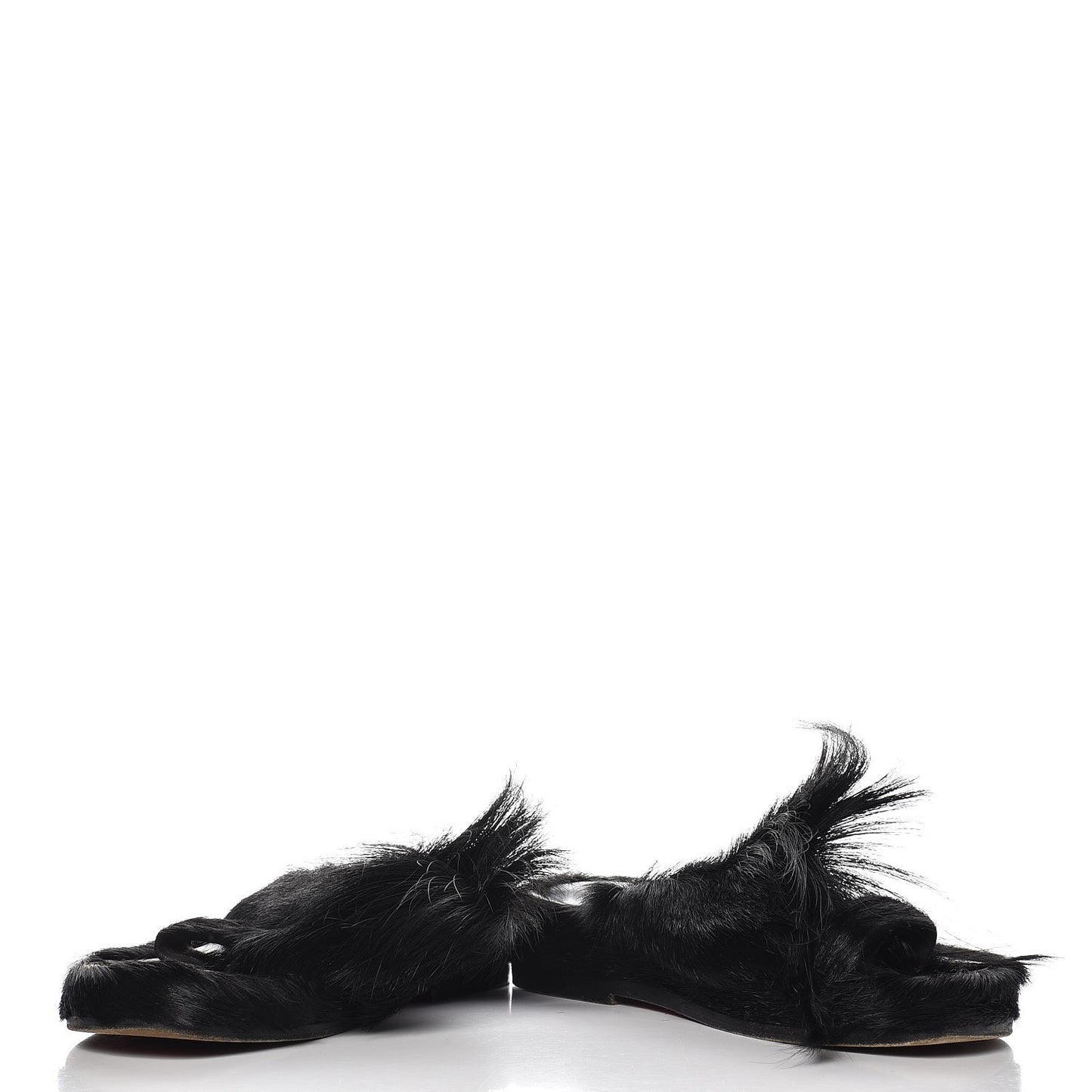 Fur Mens Cromac Flat Slide Sandals 41 Black