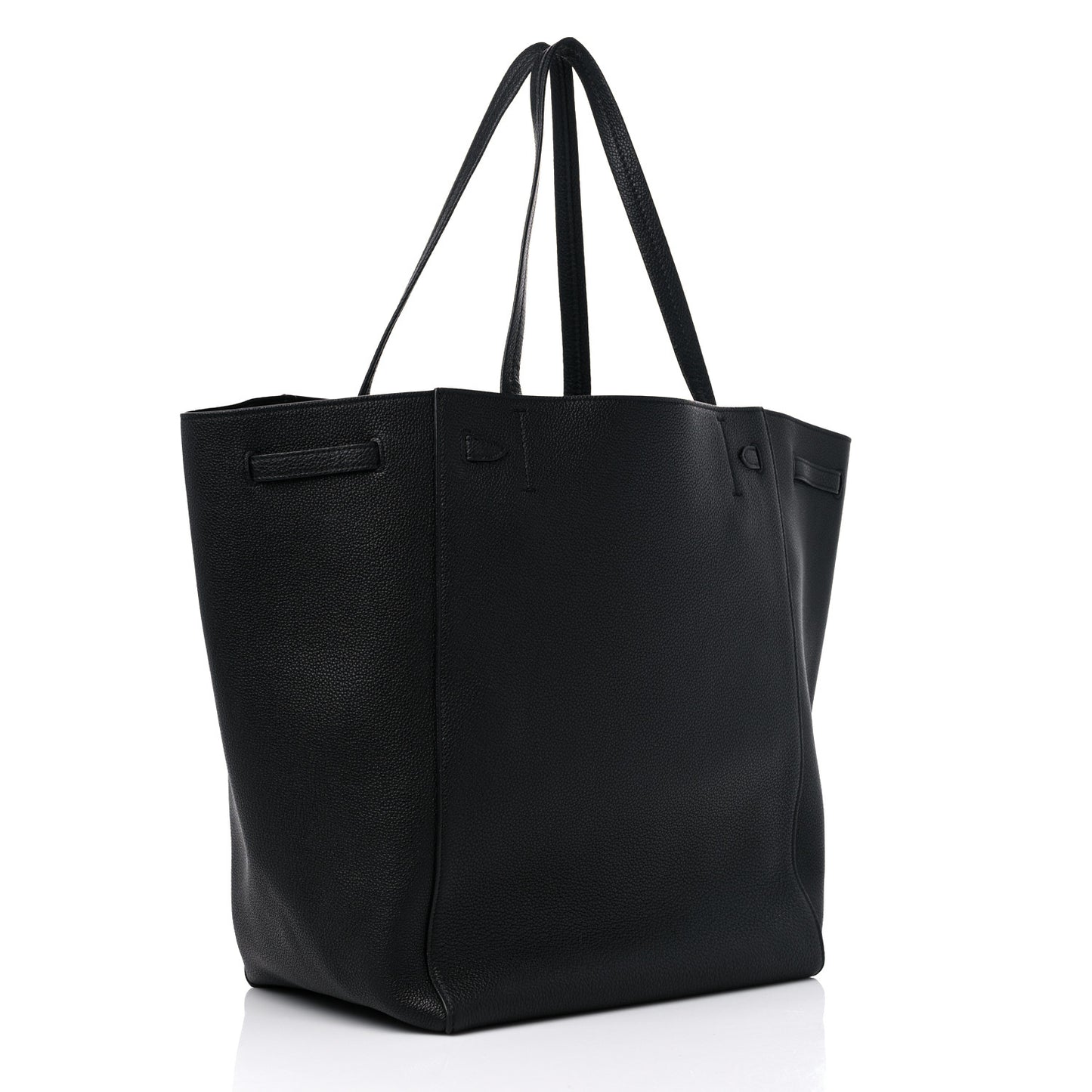 Soft Grained Calfskin Small Belt Cabas Phantom Black
