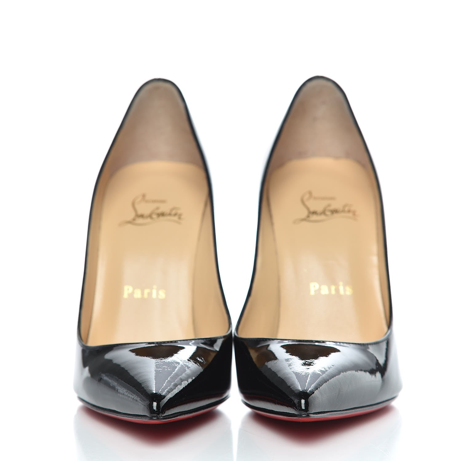 Christian Louboutin Patent Decollete 554 100 Pumps 35 Black 2 of 9