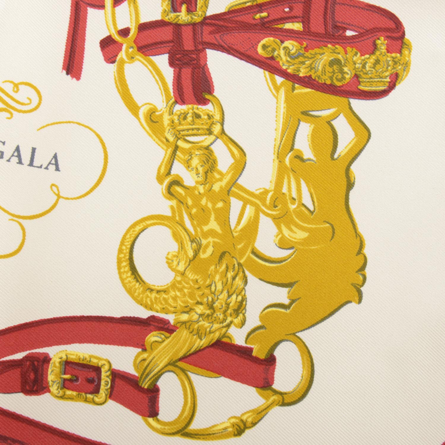 Hermes Silk Brides De Gala Pocket Square Scarf 5 of 6