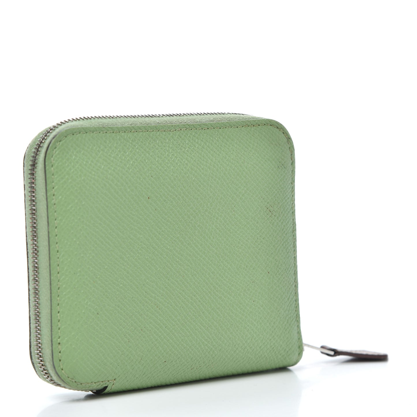 Epsom Silk'In Compact Wallet Vert Criquet