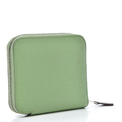 Hermes Epsom Silk'In Compact Wallet Vert Criquet 3 of 6