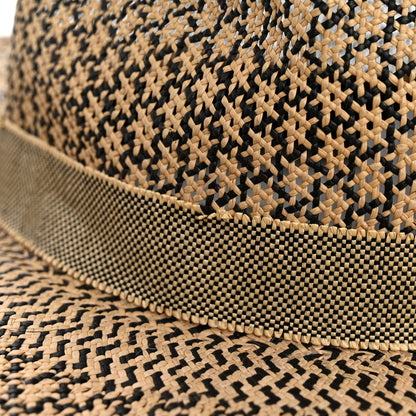 Hermes Chapeau Femme Etna Panama Hat 57 Naturel Black 9 of 11