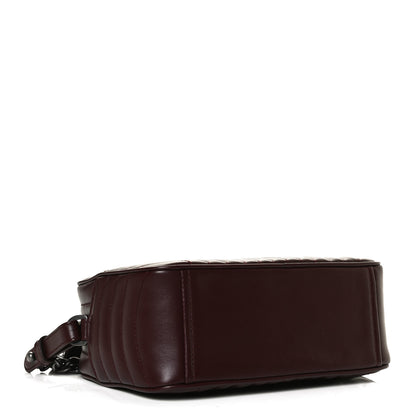 Prada Soft Calfskin Impunture Diagramme Camera Bag Granato 4 of 12