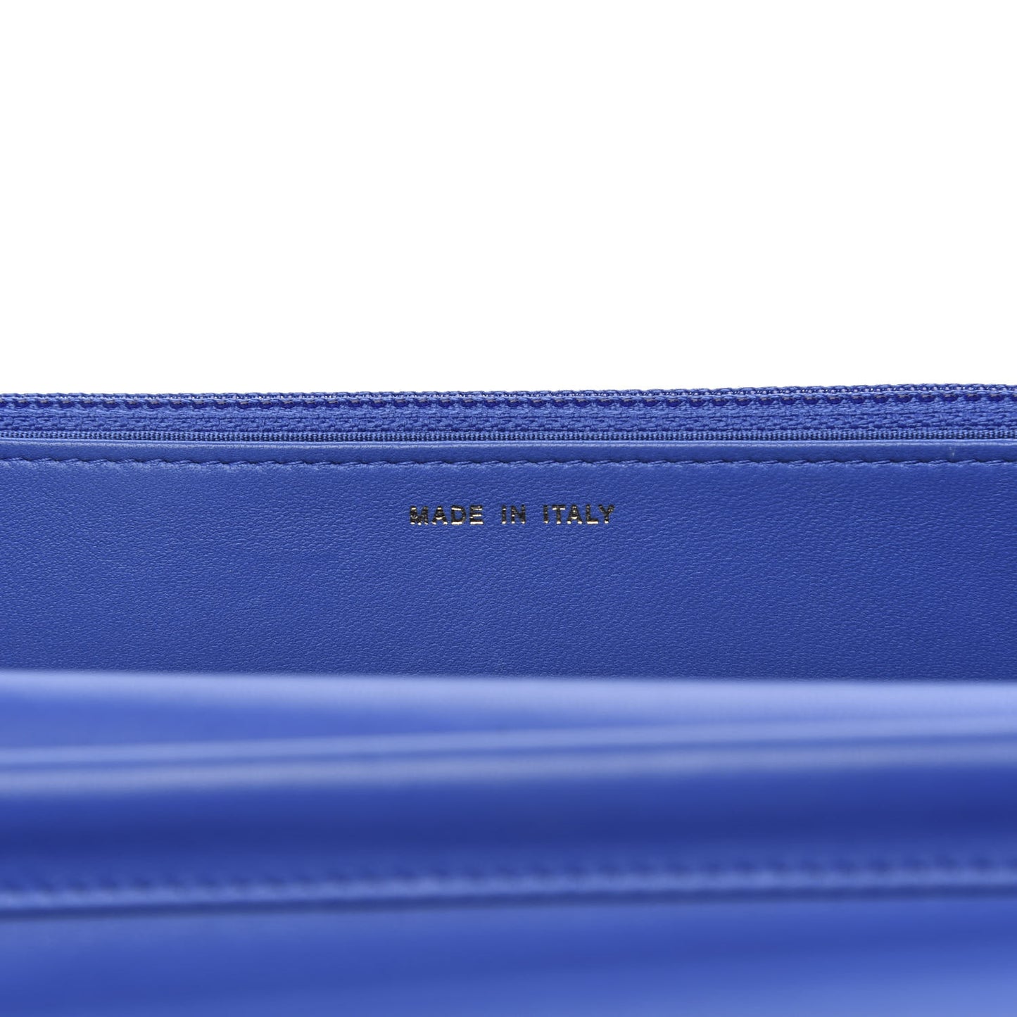 Lambskin Quilted Boy Wallet On Chain WOC Blue