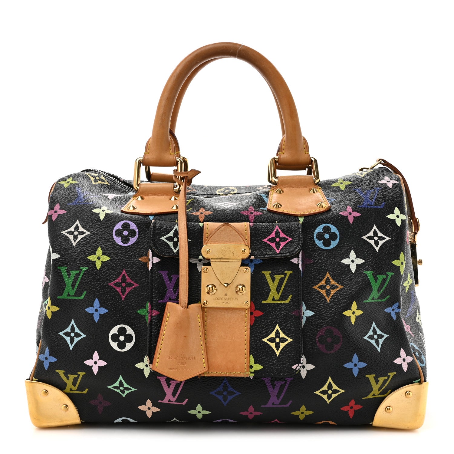 Louis Vuitton Monogram Multicolor Speedy 30 Black 1 of 14