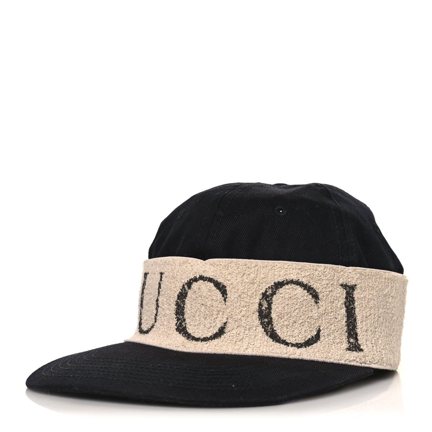 Gucci Gabardine Gucci Headband Baseball Hat 57 Black 1 of 8