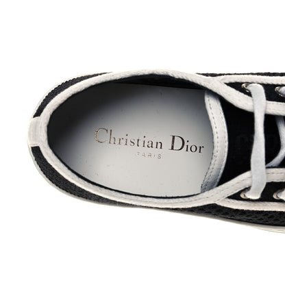 Christian Dior Resille Embroidered Walk'N'Dior Low Top Sneakers 36.5 Black 7 of 10