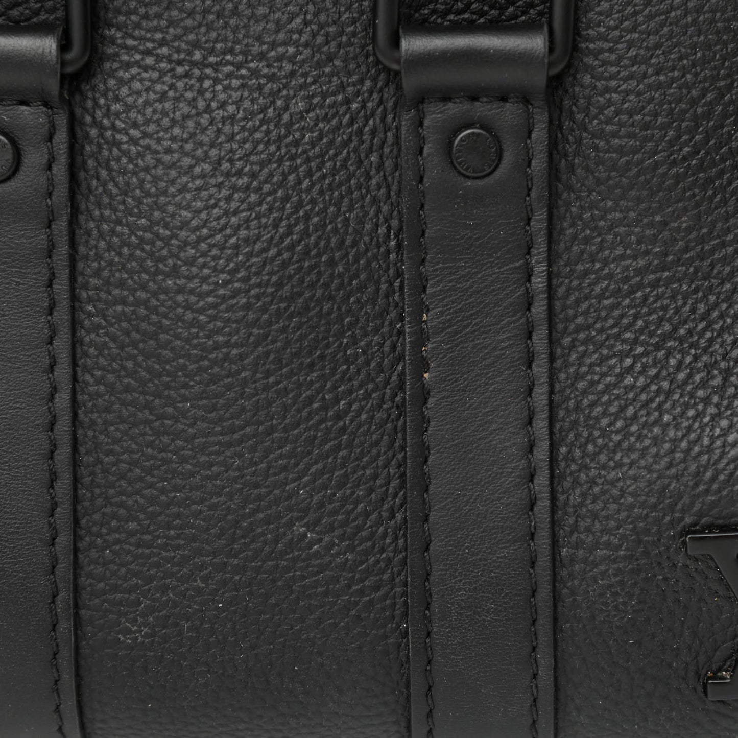 Calfskin Damier City XS Keepall Black