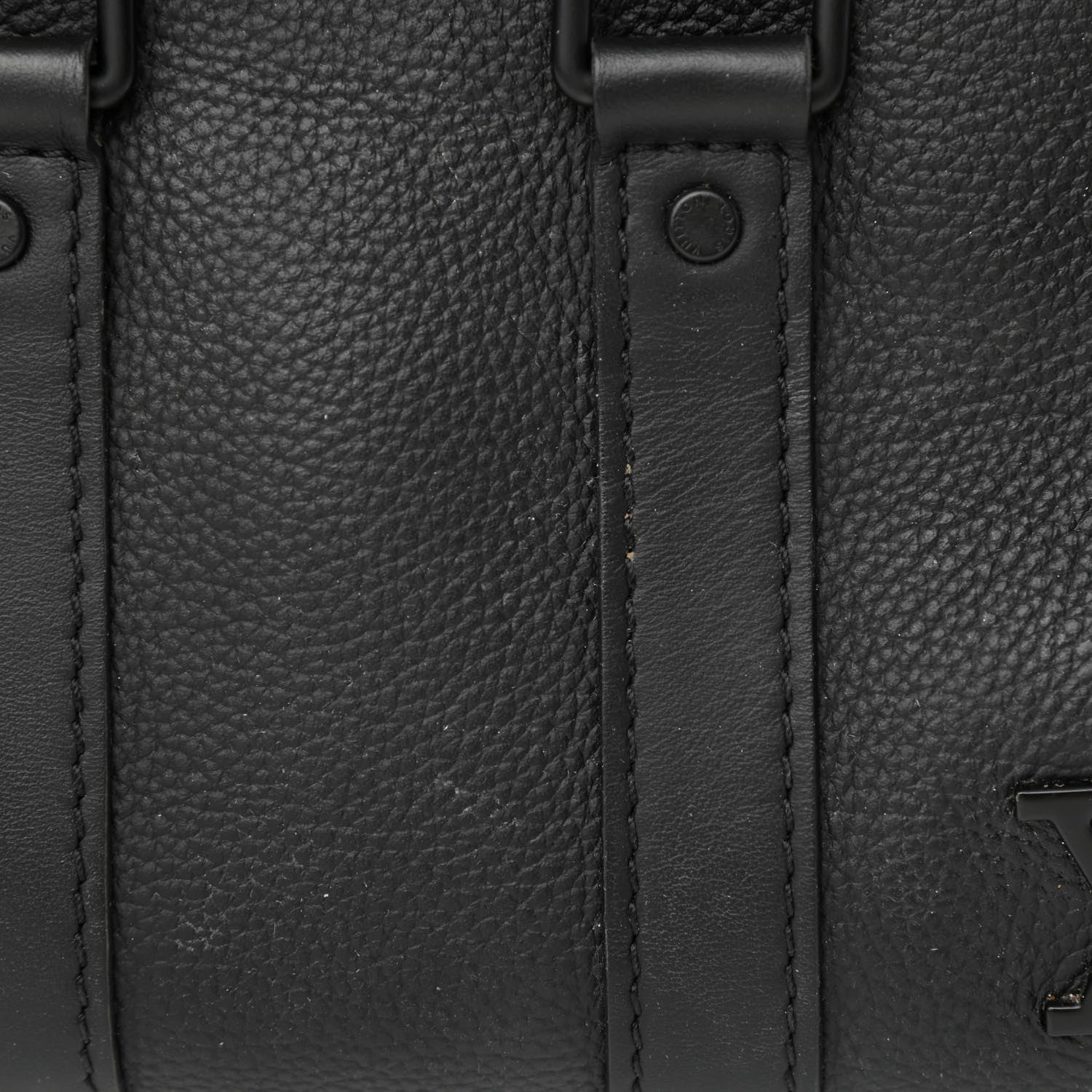 Louis Vuitton Calfskin Damier City XS Keepall Black 10 of 13