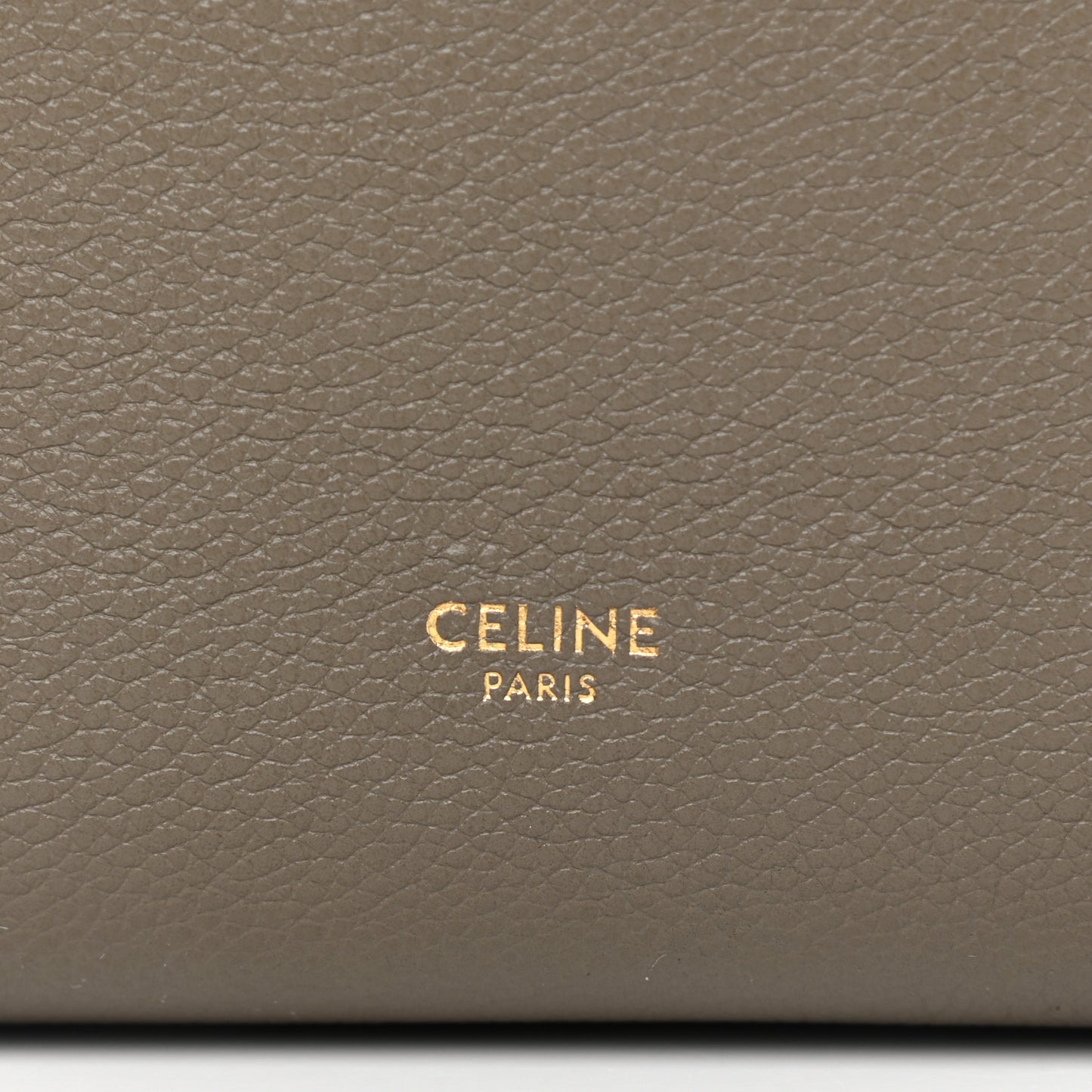 Soft Grained Calfskin Small Sangle Bucket Bag Taupe