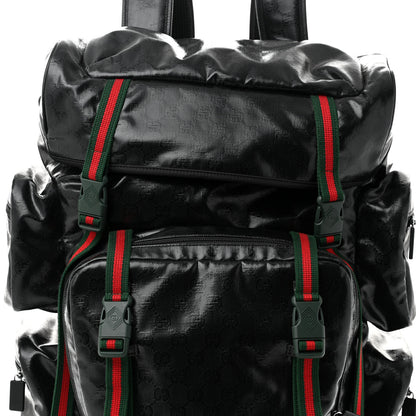 Gucci GG Crystal Monogram Web Backpack Black 7 of 9