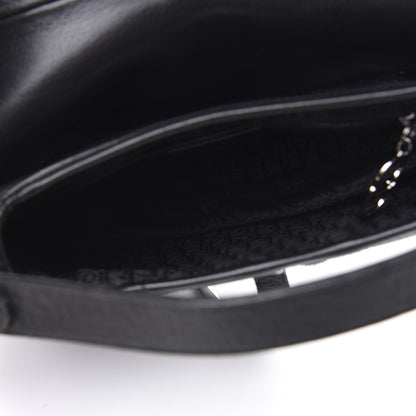 Christian Dior Calfskin Saddle Bag Black 5 of 10