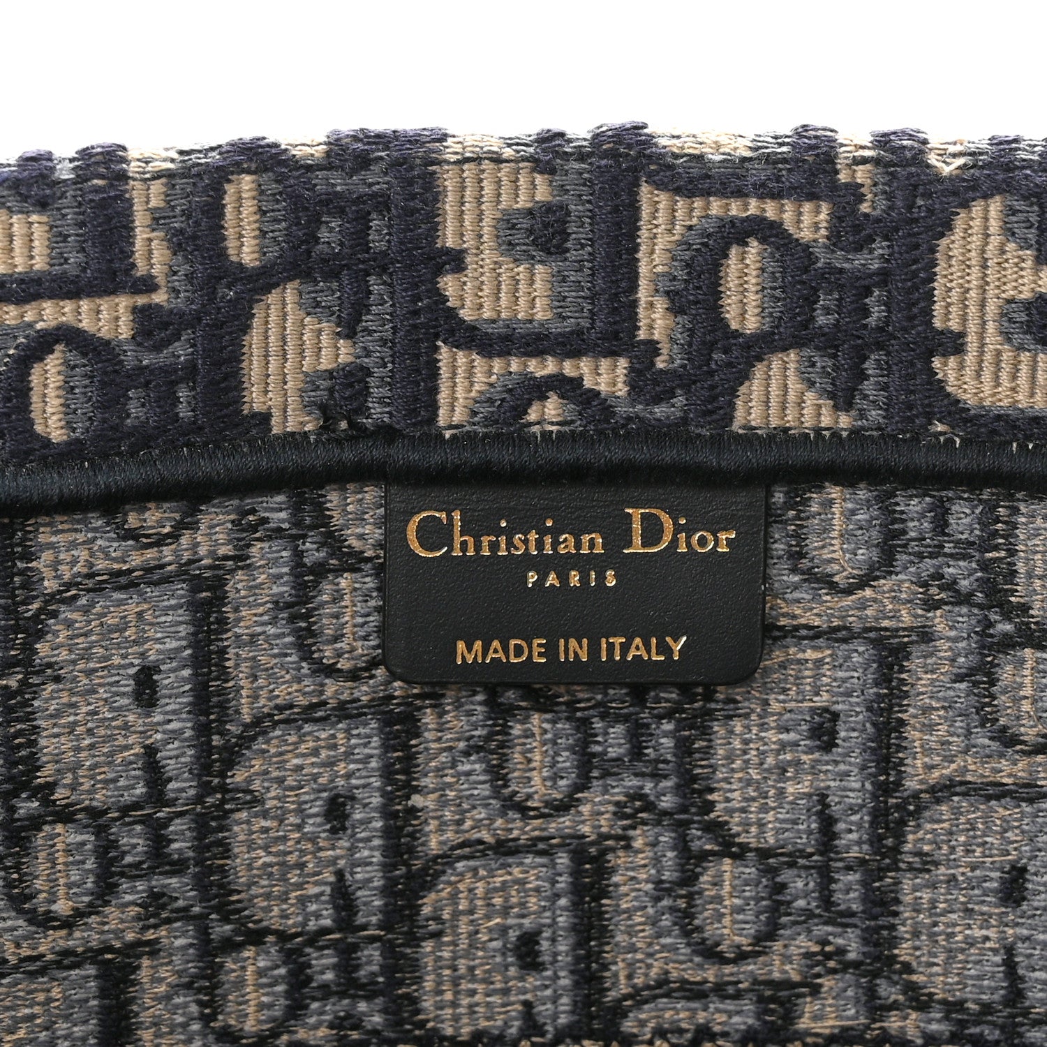 Christian Dior Oblique Medium Book Tote Blue Multicolor 6 of 10