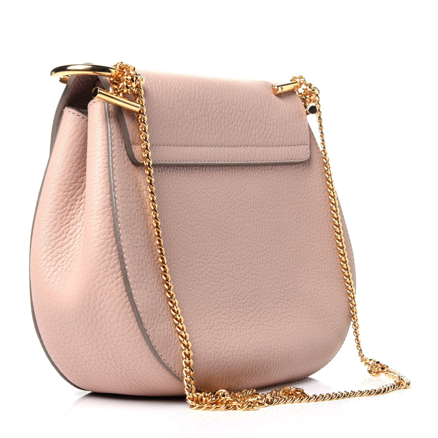 Grained Goatskin Drew Shoulder Bag Biscotti Beige