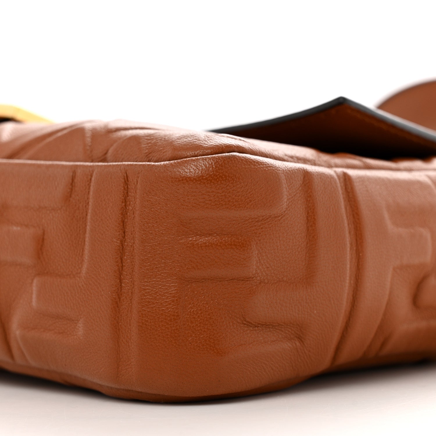 Fendi Nappa FF 1974 Embossed Baguette Coloniale 10 of 11