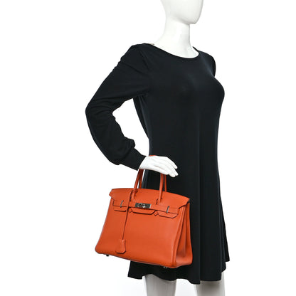 Hermes Togo Birkin 30 Orange 2 of 14