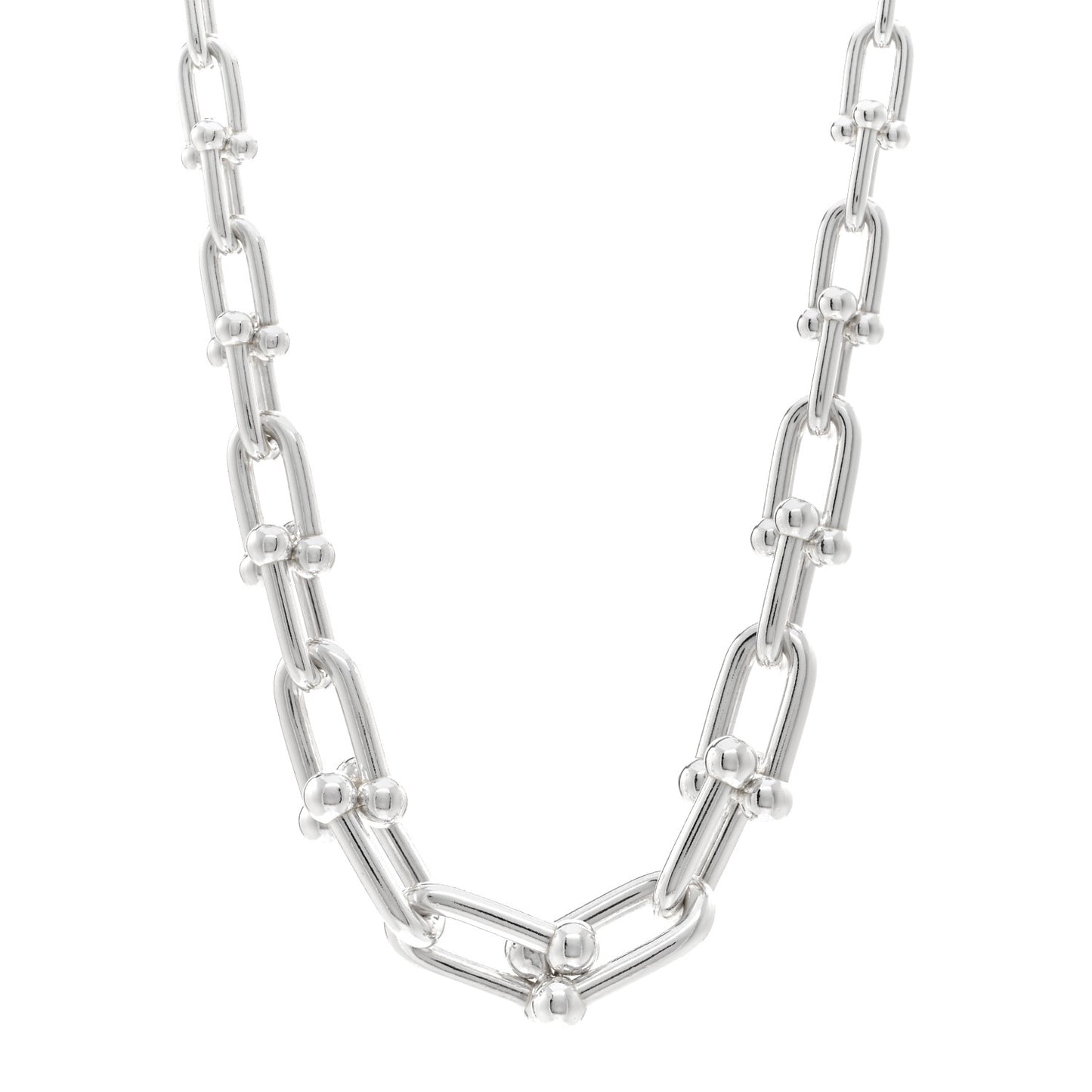 Sterling Silver HardWear Graduated Link Necklace