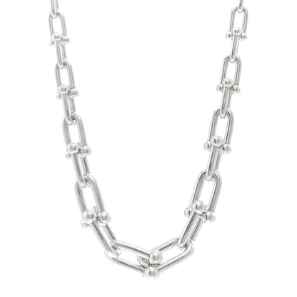 Tiffany Sterling Silver HardWear Graduated Link Necklace 1 of 4