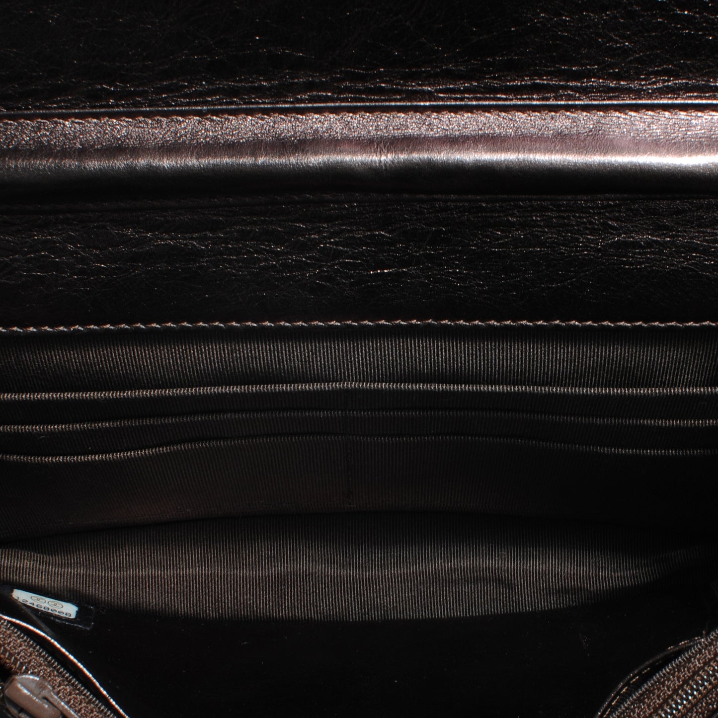 Calfskin Reissue Wallet On Chain WOC Bronze