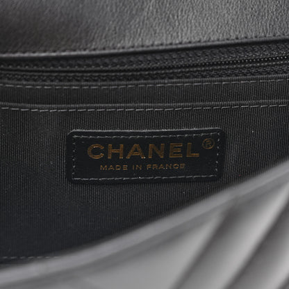 Chanel Calfskin Chevron Quilted Mini Statement Flap Black 6 of 12