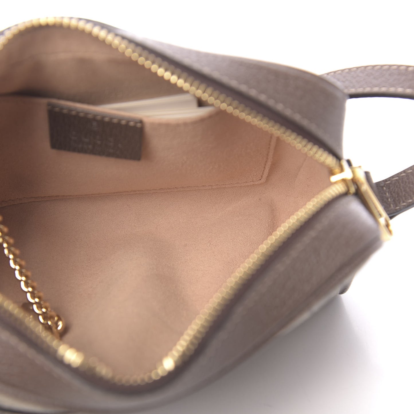 GG Supreme Monogram Web Mini Ophidia Shoulder Bag Brown